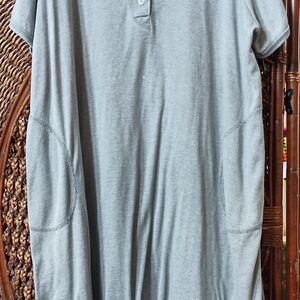 Gray Polo Intimates with Soft Heathered Texture